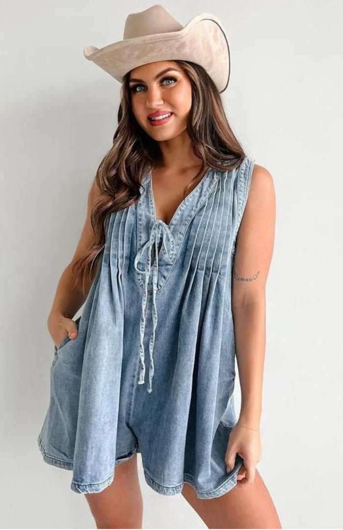 Denim Chic Romper